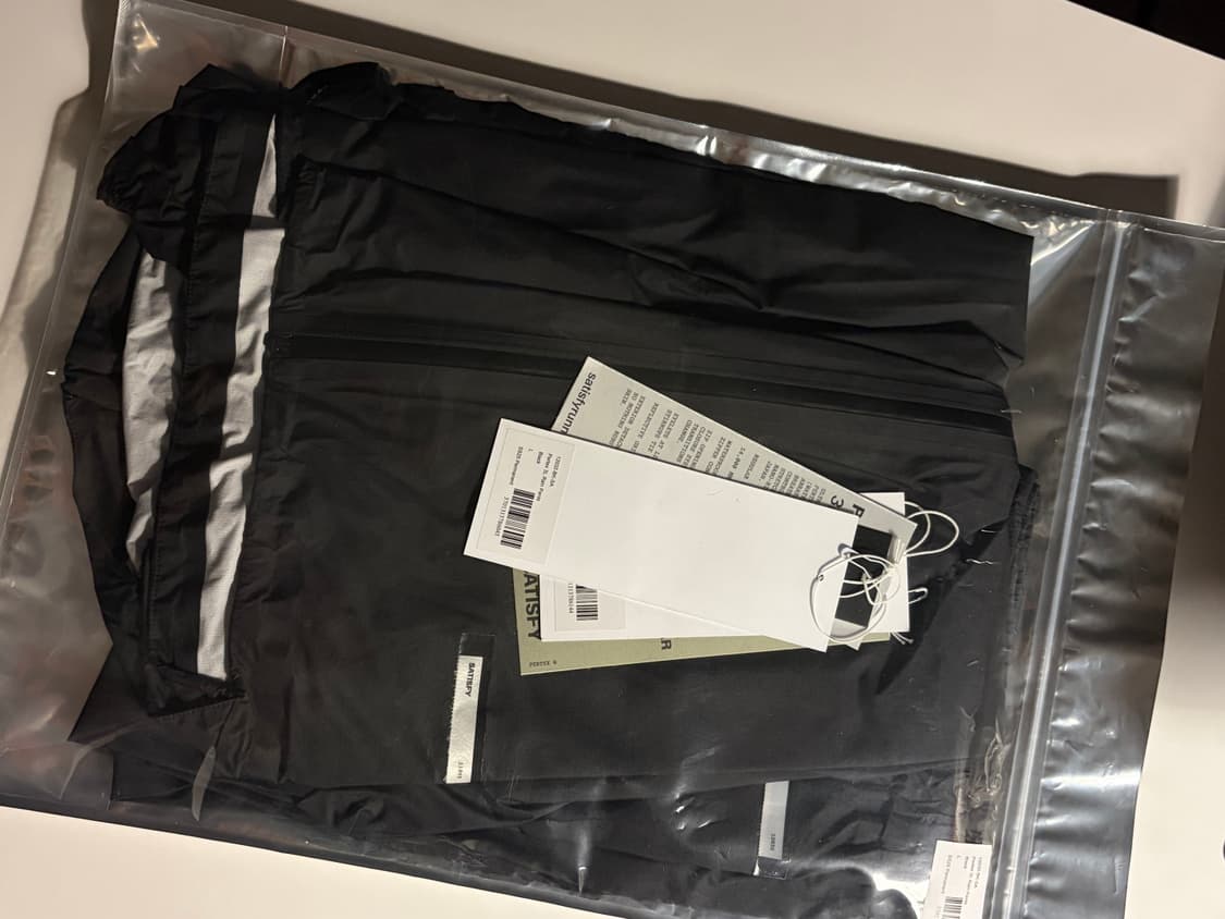 새티스파이 퍼텍스 3L 플라이 레인 블랙 자켓 /팬츠 셋업 L 상품이미지2