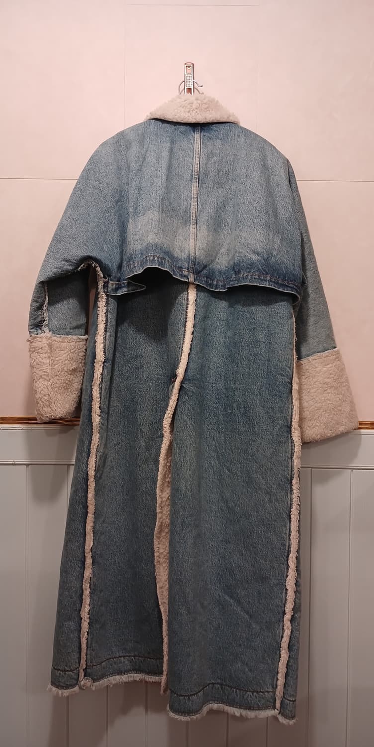 디젤 정품 여성 롱 데님 코트 80 (XXS) 사이즈 상품이미지10