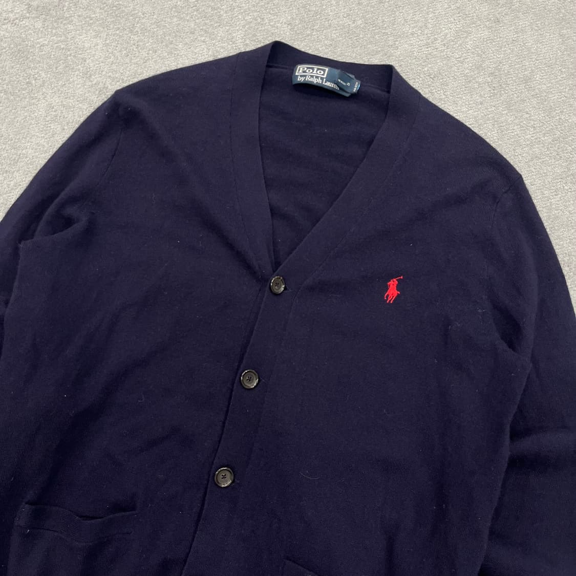 M 폴로 랄프로렌 엘보우 패치 울 가디건 상품이미지2
