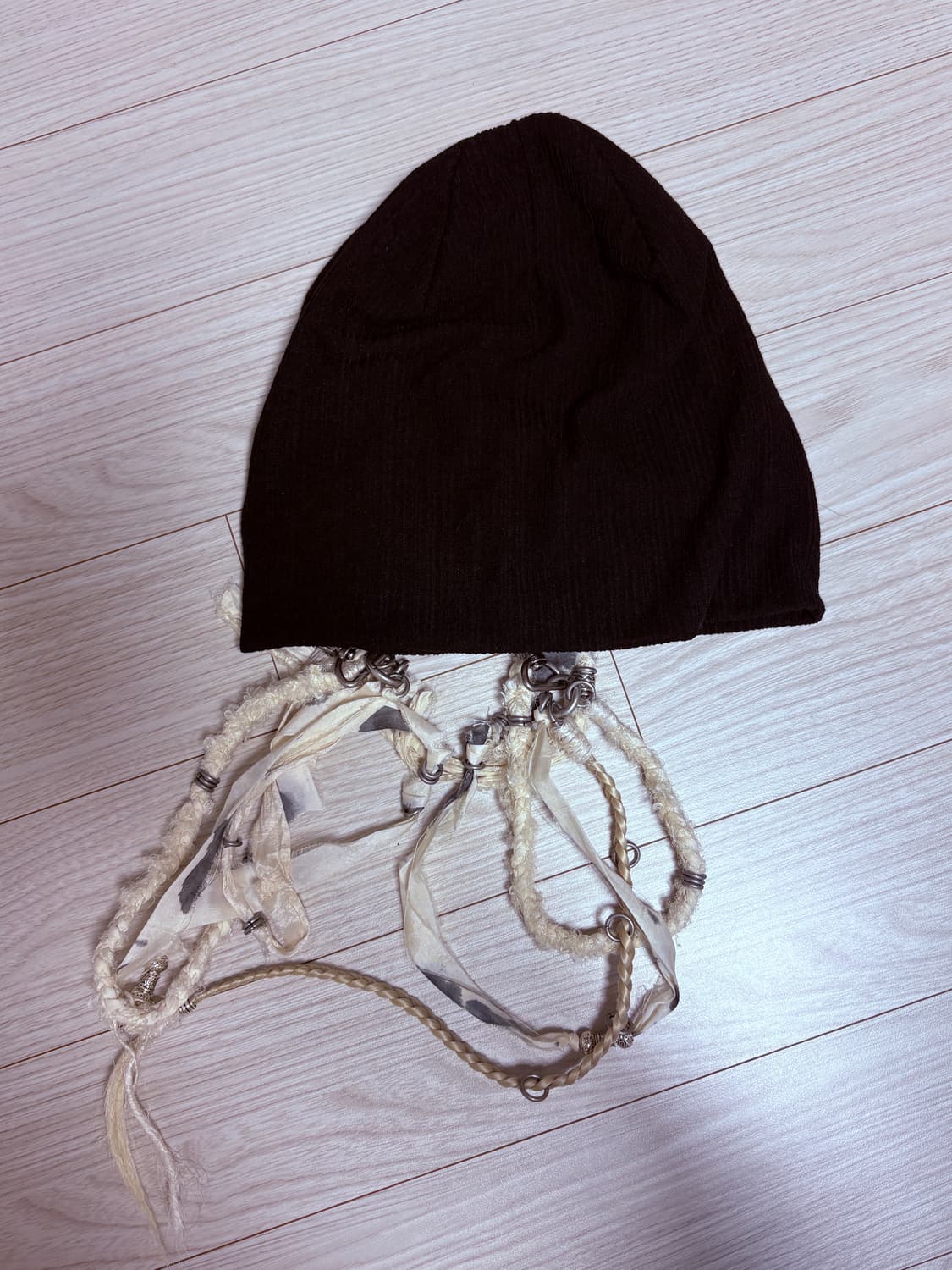 패스터 브레이디드 헤어 키링비니(black) 상품이미지2