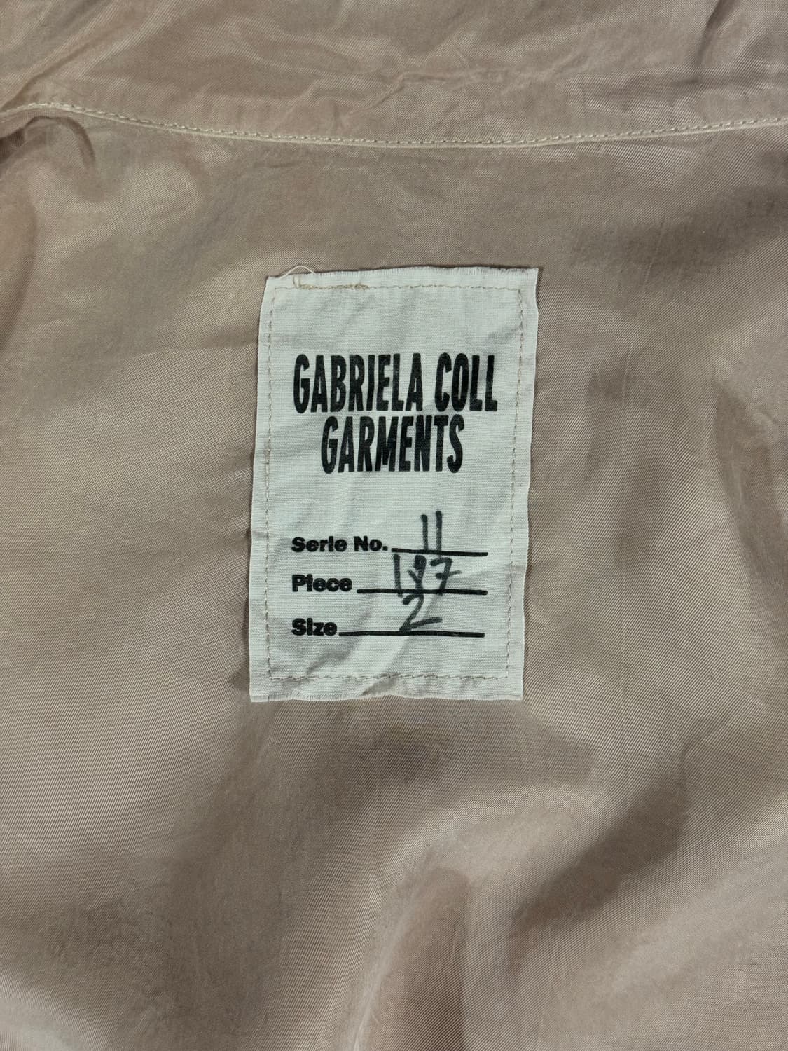 가브리엘라 콜 가먼츠 no.197 베이지 큐프라 2사이즈 상품이미지3