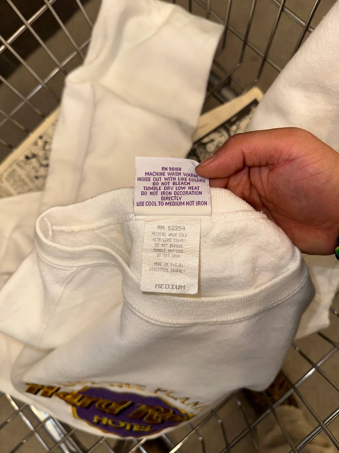 90’s Hard Rock Las Vegas logo sweatshirt 상품이미지10