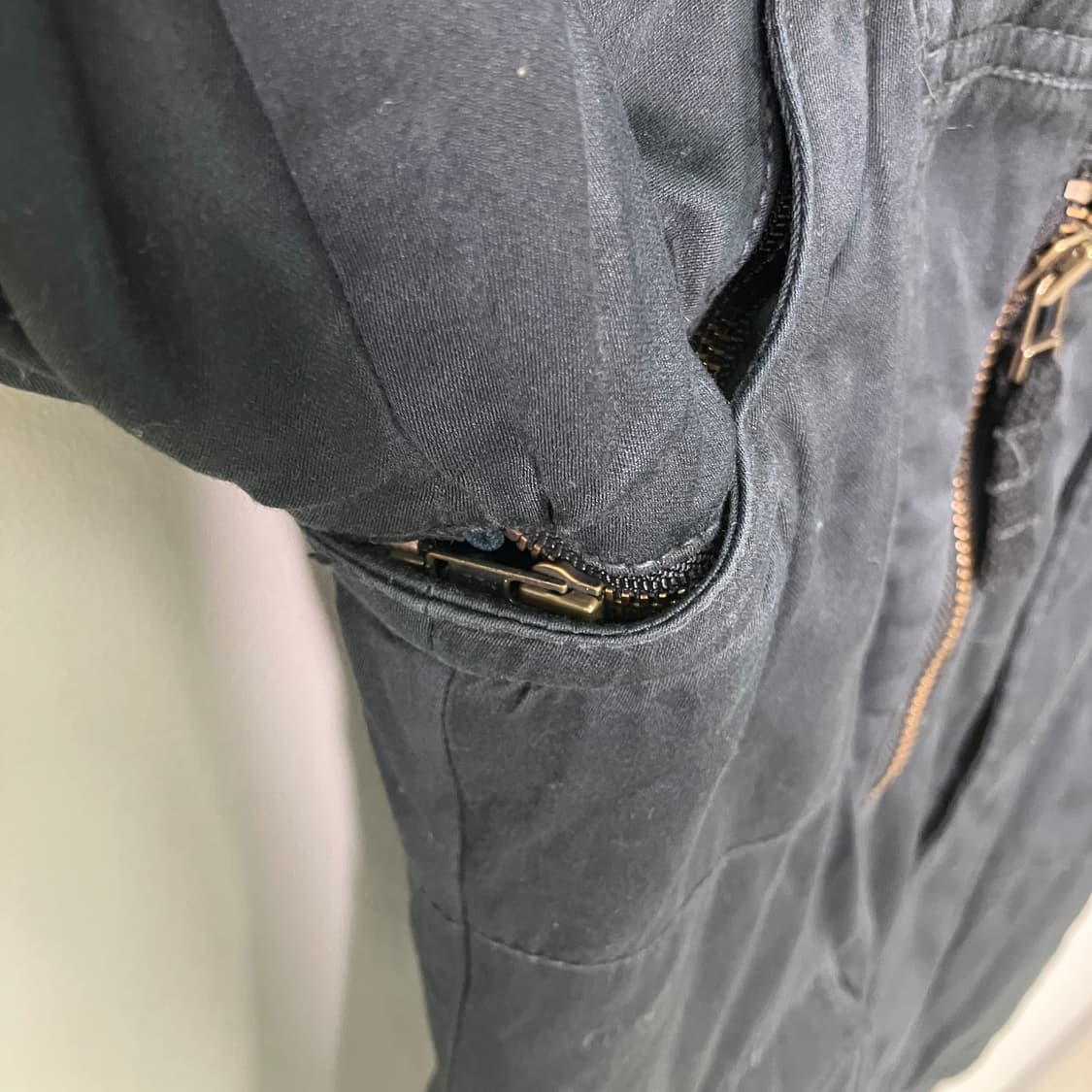 VTG 빈티지 네이비 봄버 자켓 38 상품이미지8