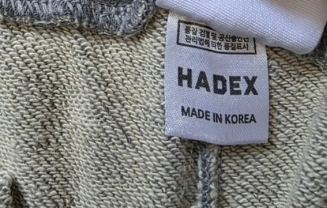 무신사 HADEX 회색 반바지 L 새상품 상품이미지4