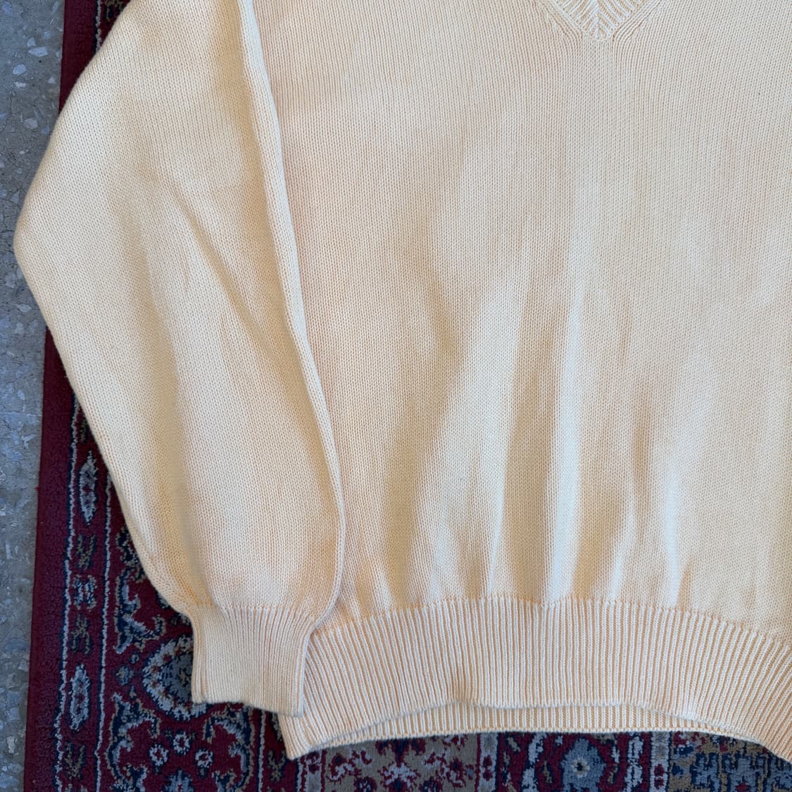 90s 랜즈엔드 브이넥 코튼 니트 [ 110 ] 상품이미지4