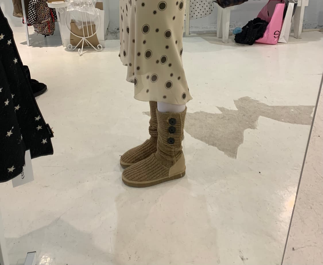 Ugg cardy  boots beige 어그 니트 부츠 상품이미지8