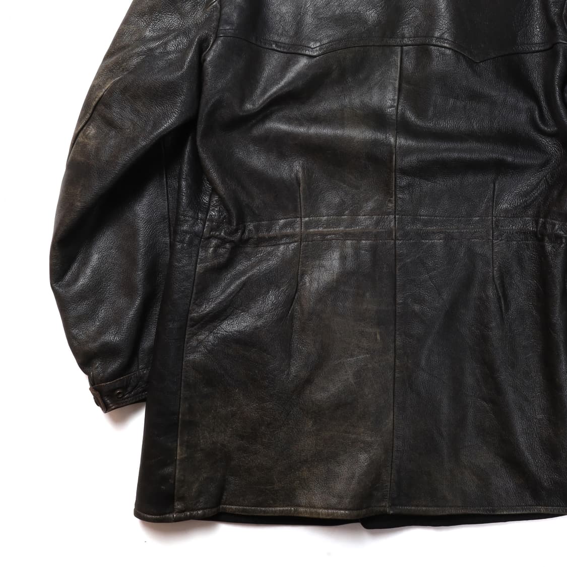 Swedish Militaly Goat Skin Leather Coat 상품이미지6