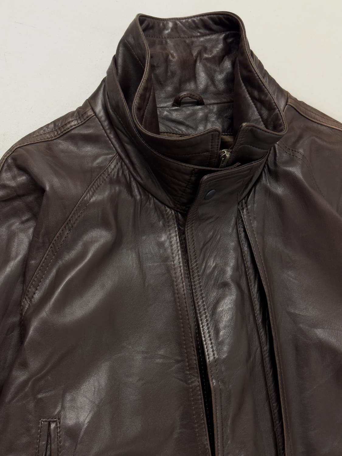 빈티지 레더 코트 상품이미지5