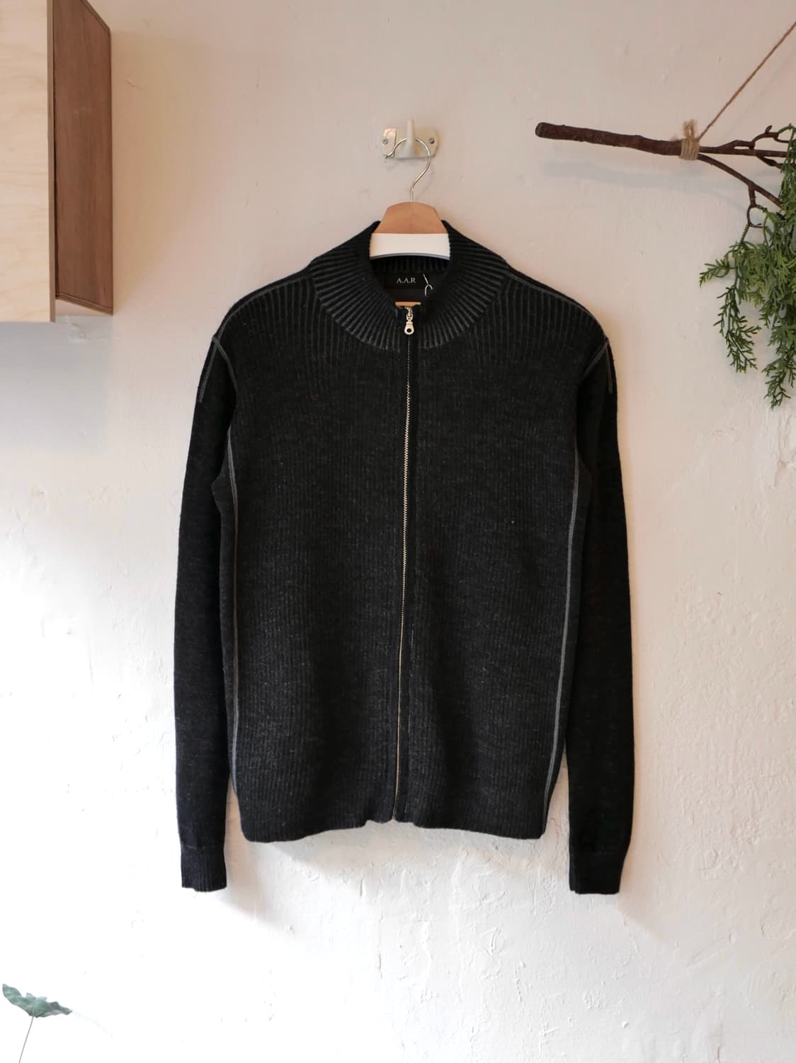 요지 야마모토 AAR 니트 집업 상품이미지3