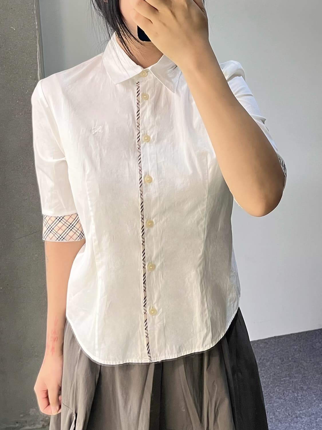 버버리 노바 체크 라인 셔츠 상품이미지2