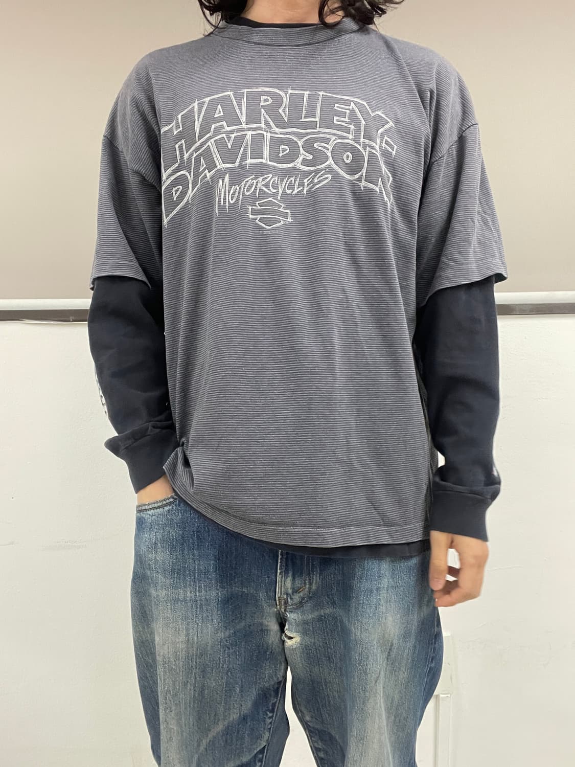 [XL] 00s made USA 할리데이비슨 숏 슬리브 반팔 티셔츠 상품이미지8