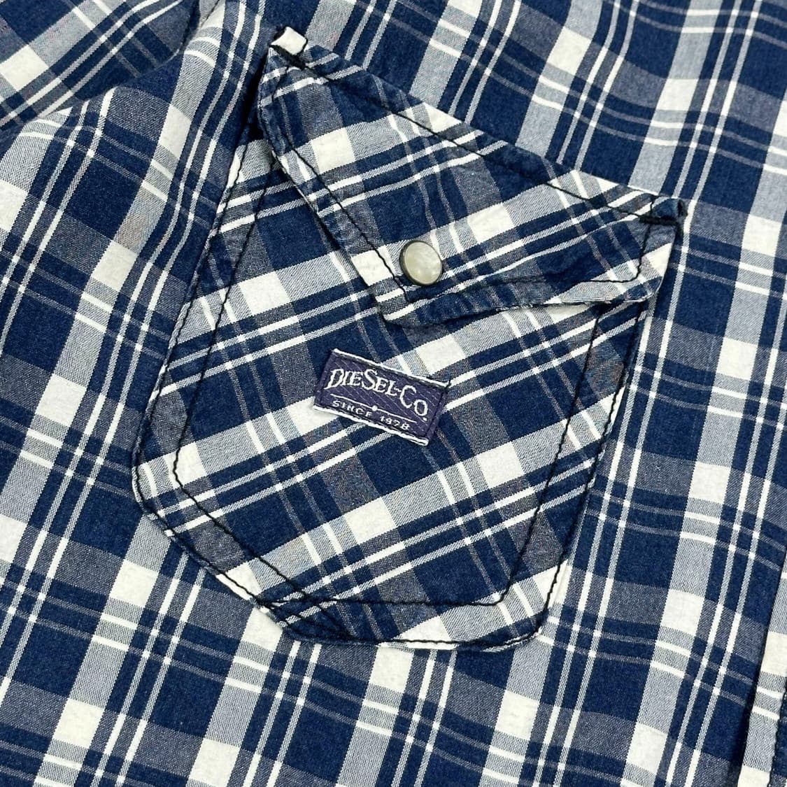 디젤 클래식 투 포켓 타탄 체크셔츠 (L) 상품이미지3