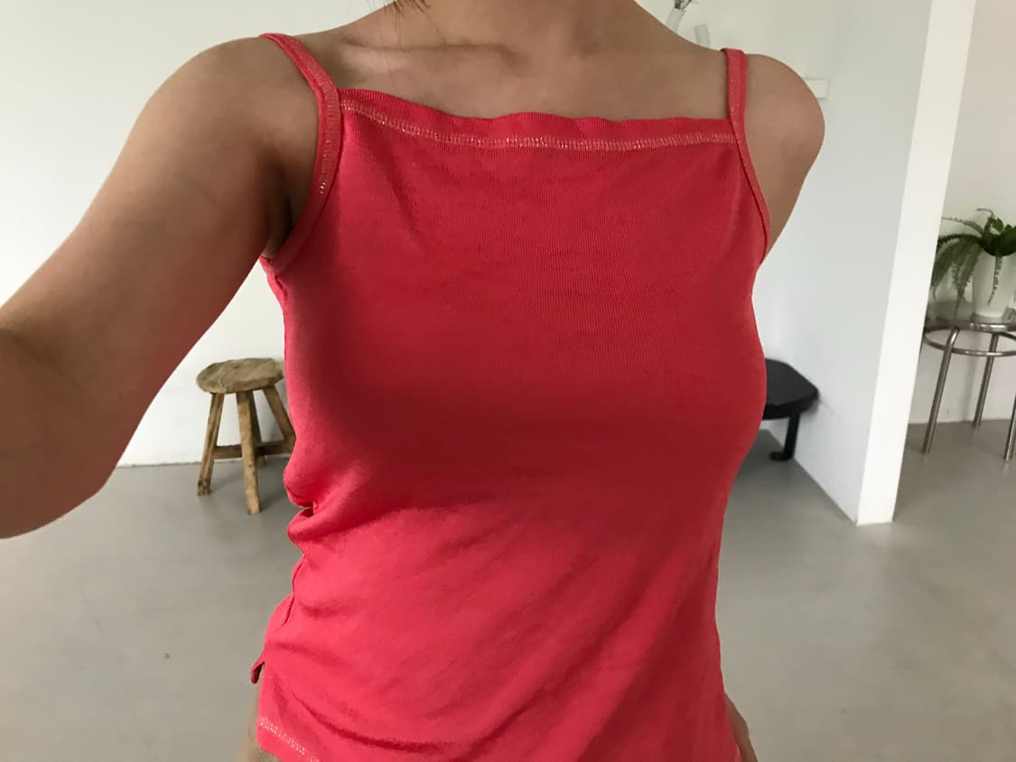 vintage pink pearl sleeveless 상품이미지5