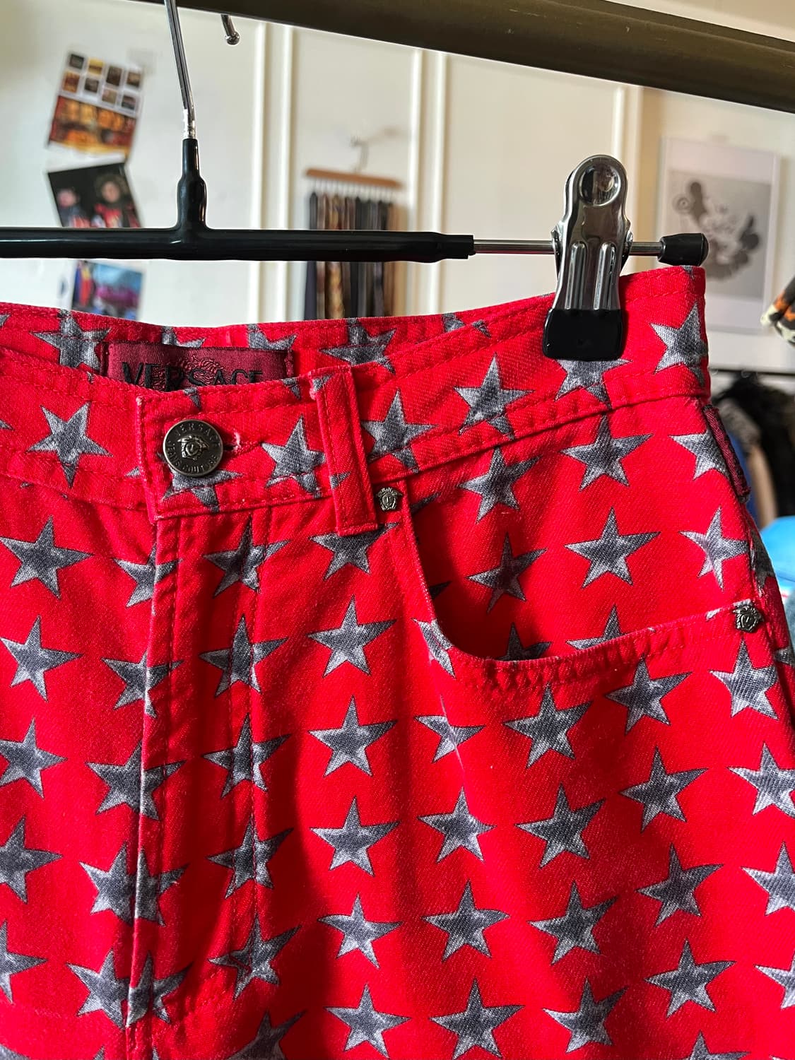 90s VERSACE Archive Star Printed Pants 상품이미지6