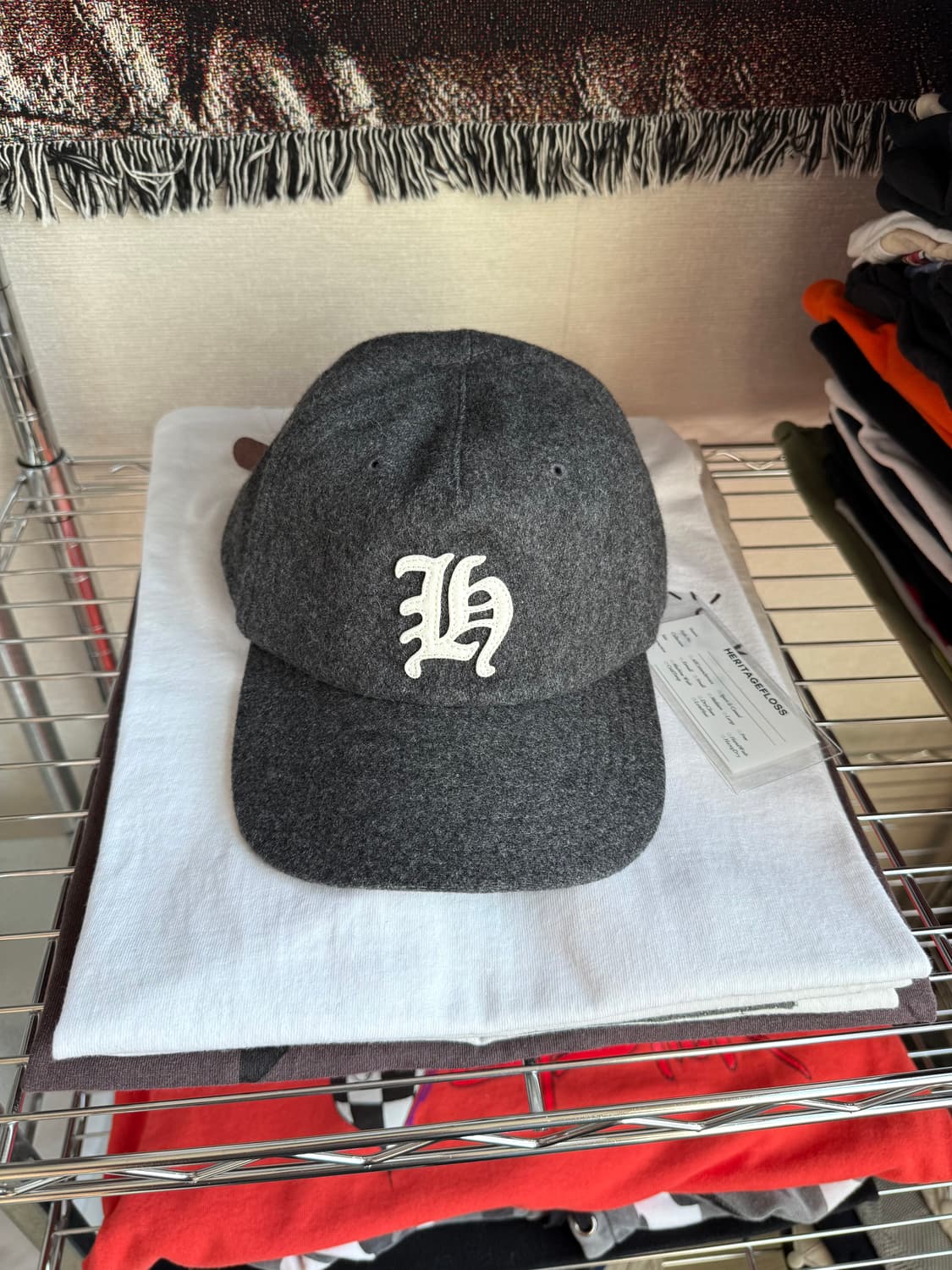 헤리티지플로스 울 비비캡 그레이 상품이미지2