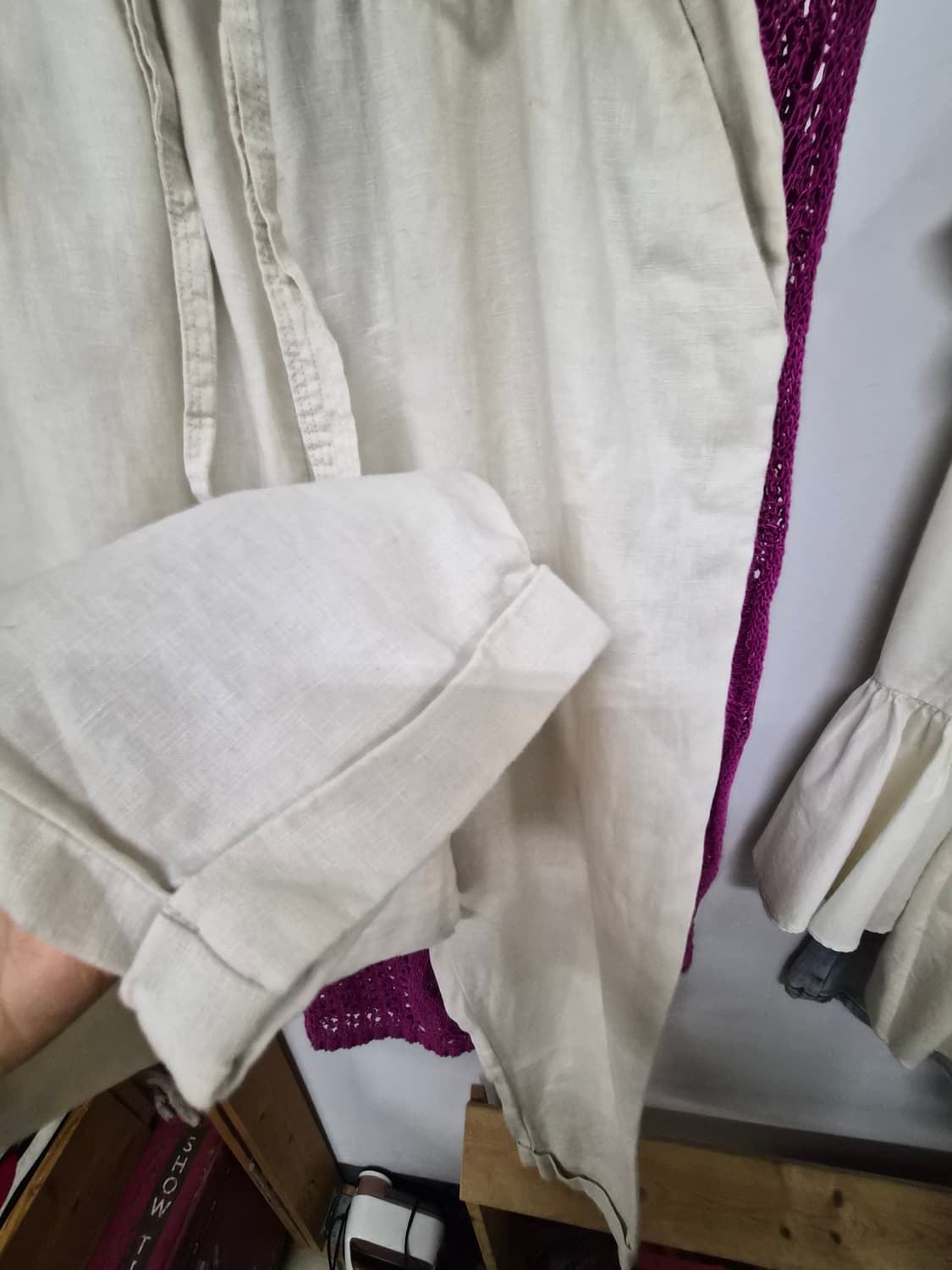 도나카란 린넨 배기팬츠 상품이미지2