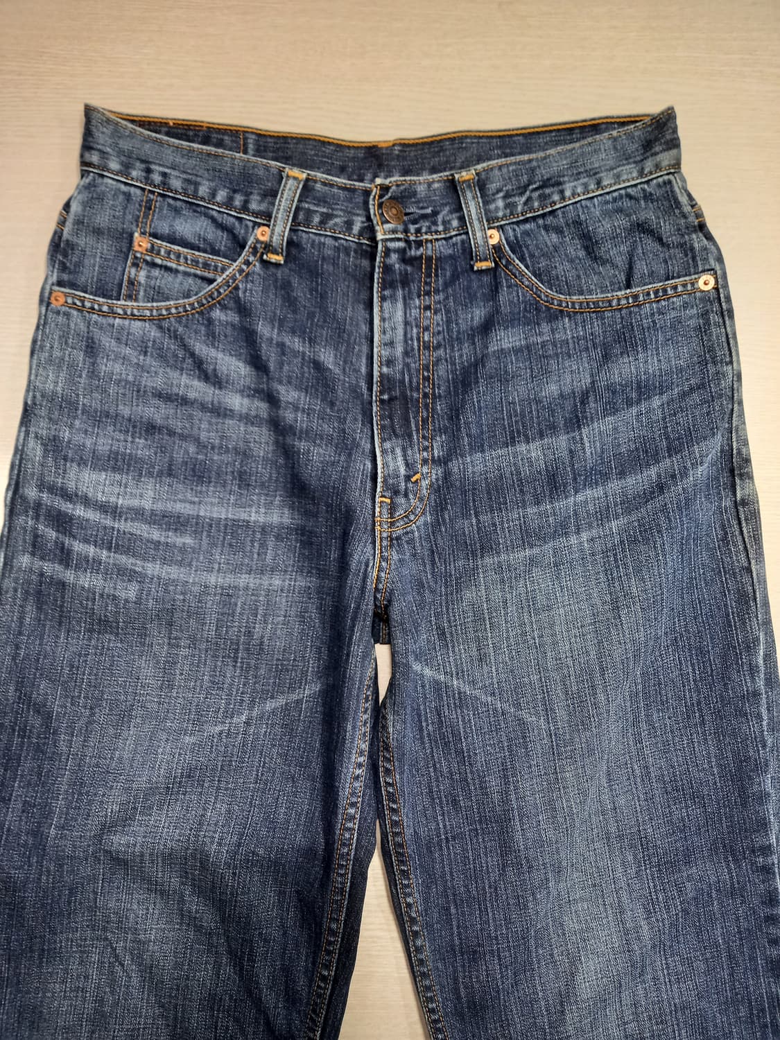 32 리바이스OT220 오렌지탭 워싱 스판 세미와이드진 32-252 상품이미지3