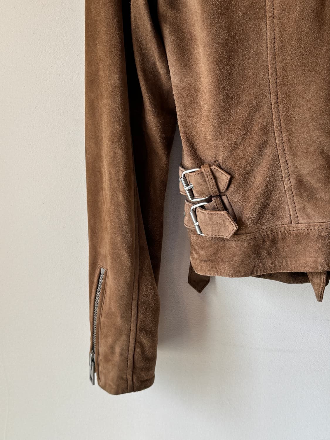 올세인츠 스웨이드 라이더 자켓(O48) 상품이미지8