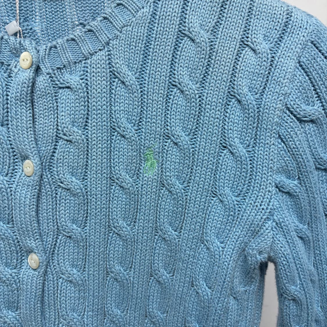 폴로 케이블 니트 가디건 일본판  상품이미지3