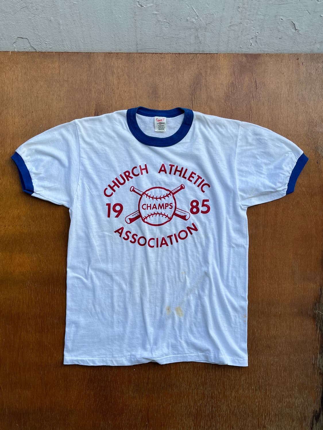 80s Church Athletic Association Ringer T 상품이미지1