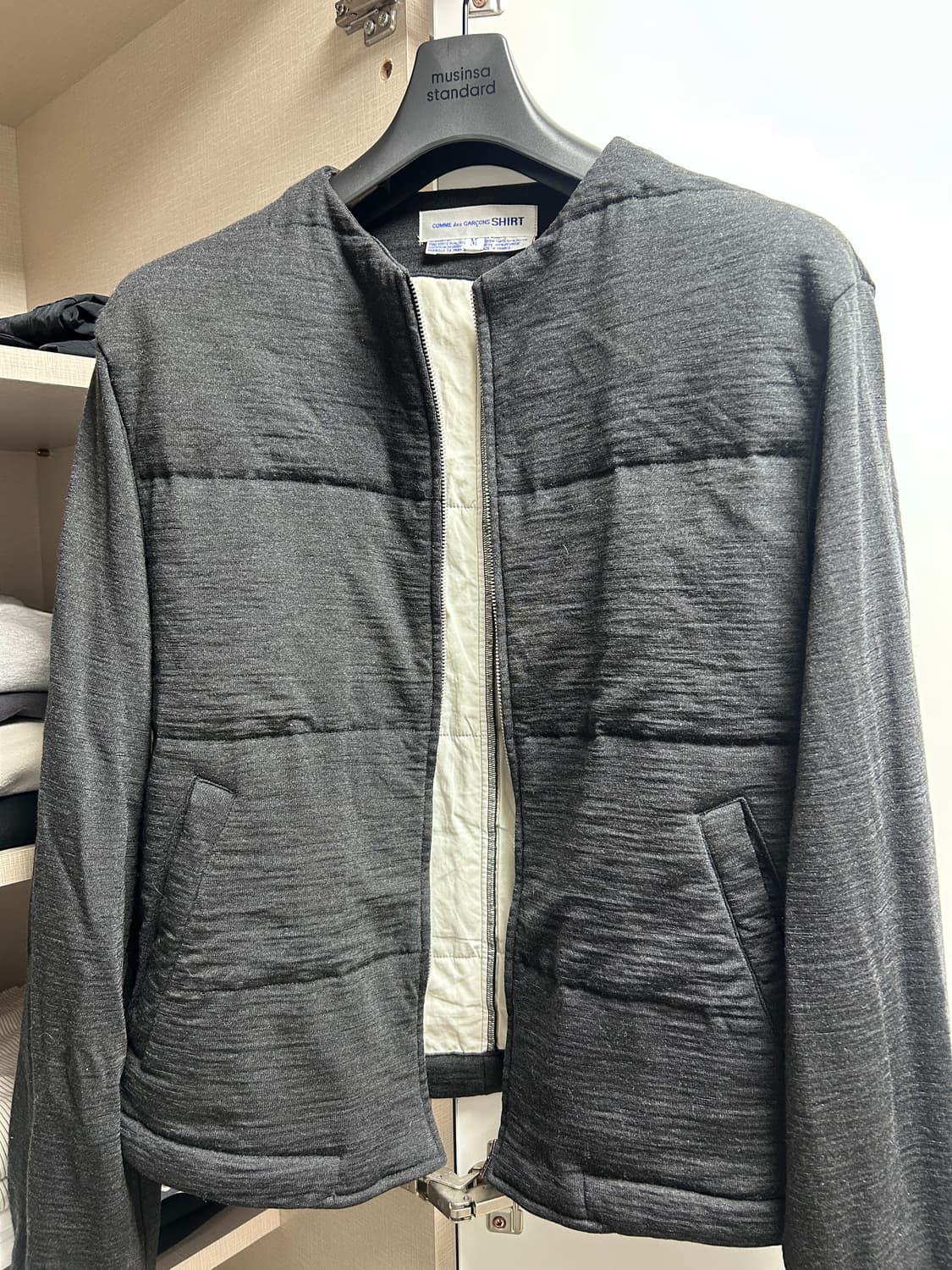 꼼데가르송 셔츠라인 카라리스 자켓 상품이미지1