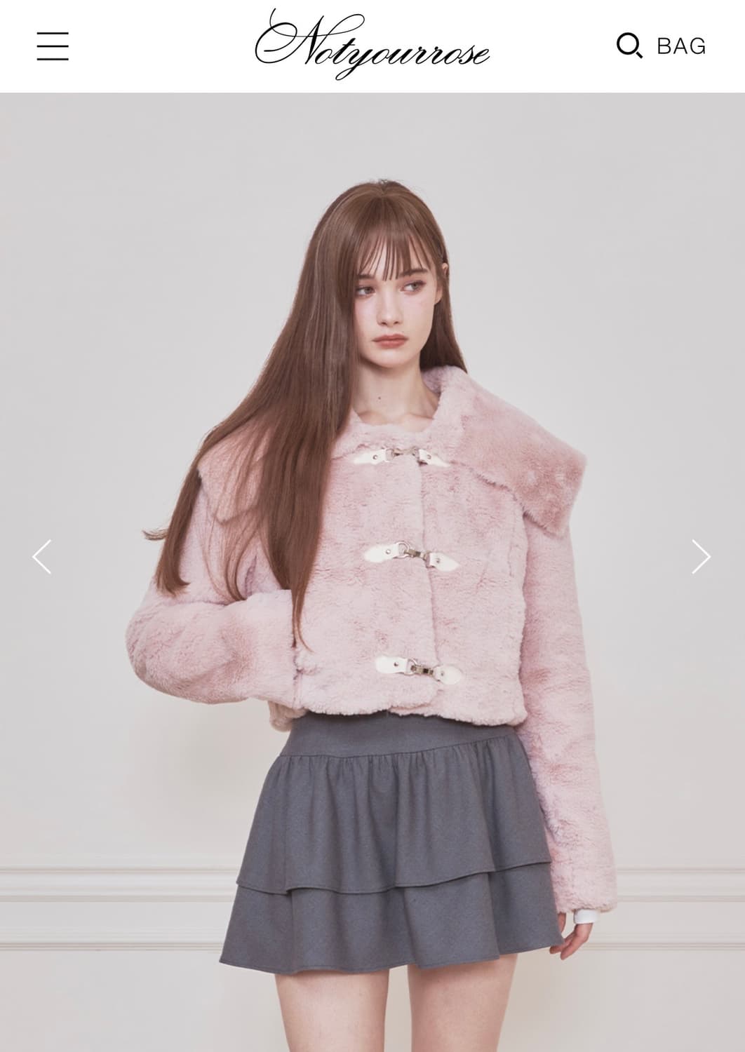 낫유어로즈 베베 세일러 퍼자켓 s사이즈 상품이미지1