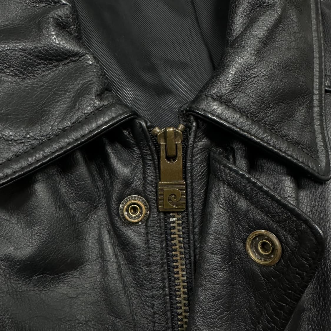 ✨ (바배) 빈티지 소가죽100% 가죽 코트 자켓 상품이미지3