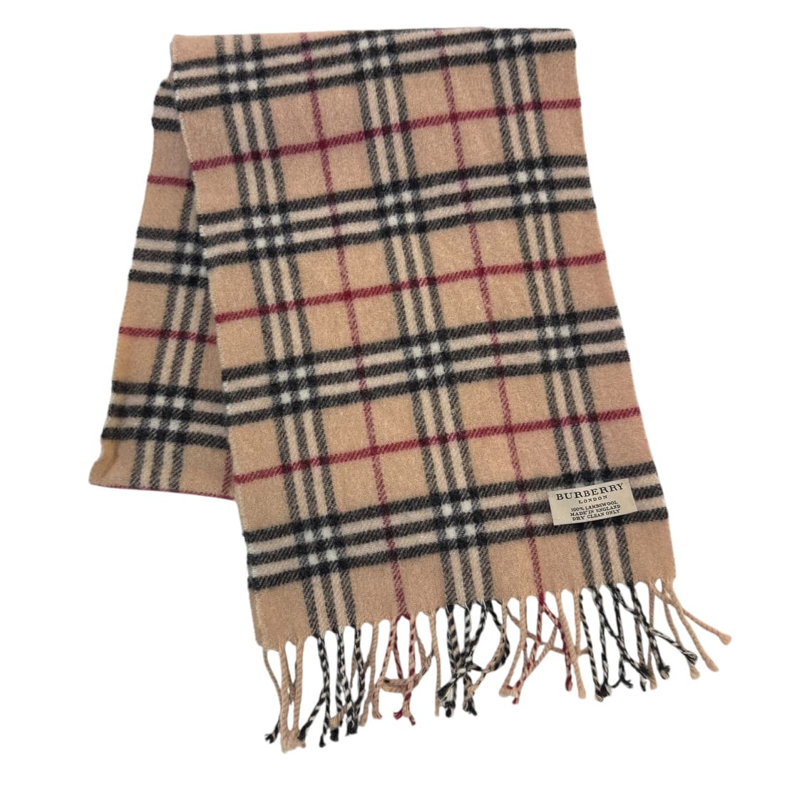 정품 버버리 노바체크 베이지 머플러 상품이미지3