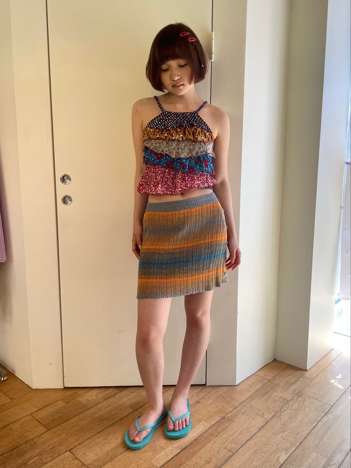 summer knit skirt 상품이미지3