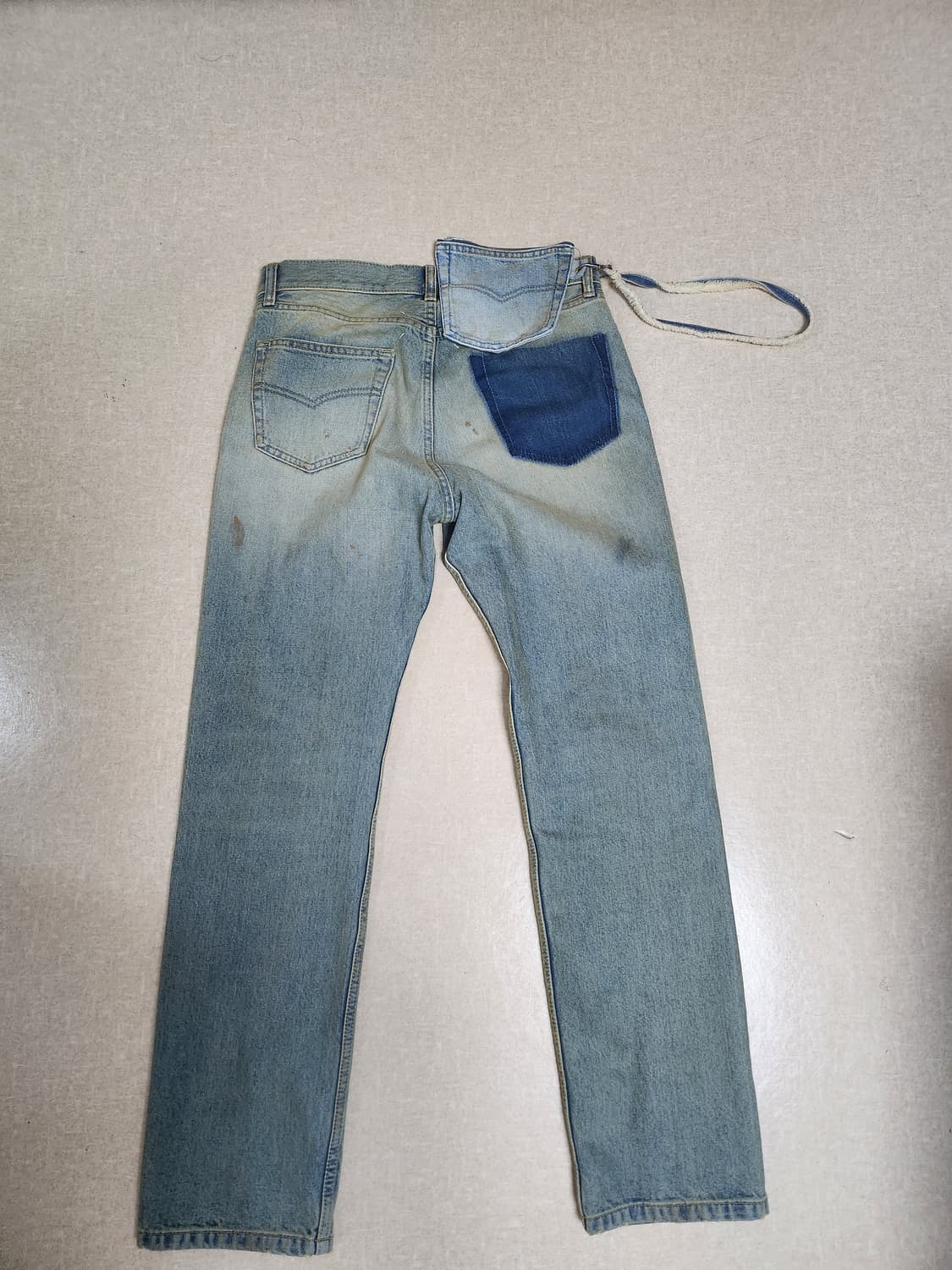 22ss 메종 마르지엘라 더티워싱 포켓 데님 상품이미지2