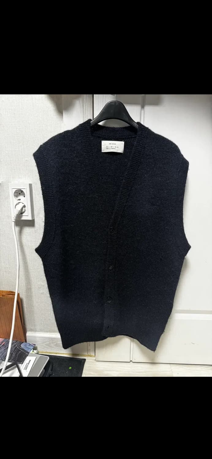 무료배송) zara 자라 알파카 니트 조끼 네이비 s size 상품이미지1