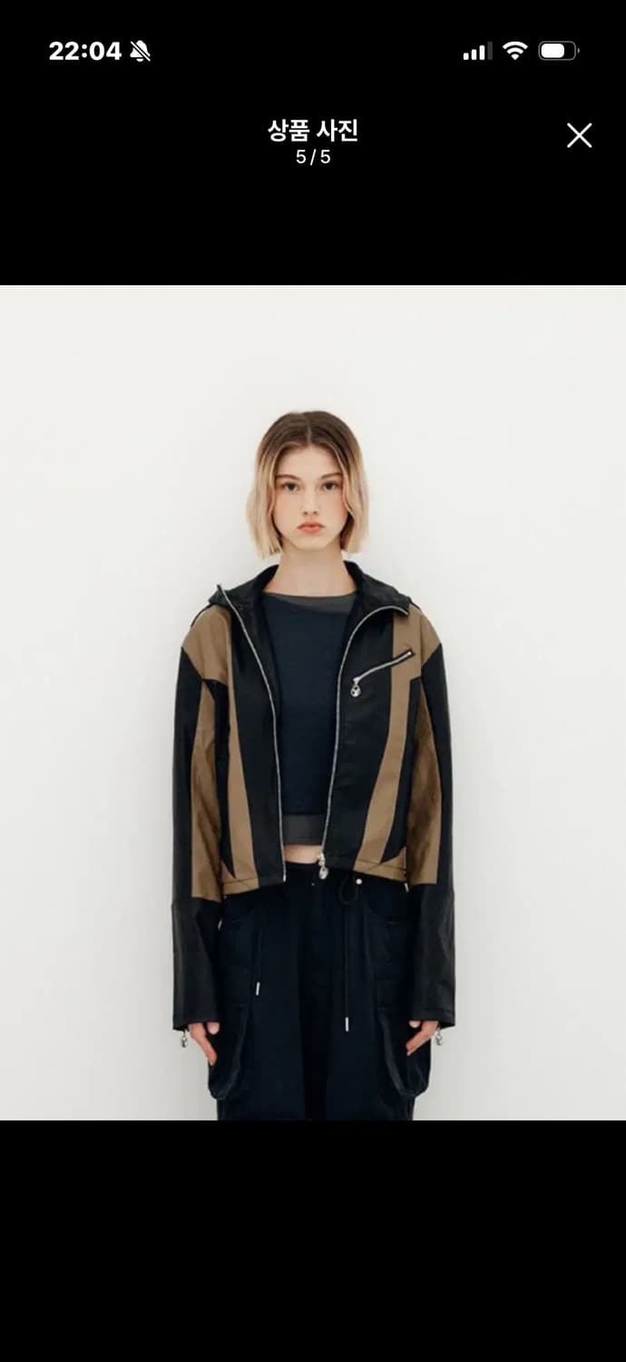 yuse 유즈 레더 후드자켓 상품이미지5