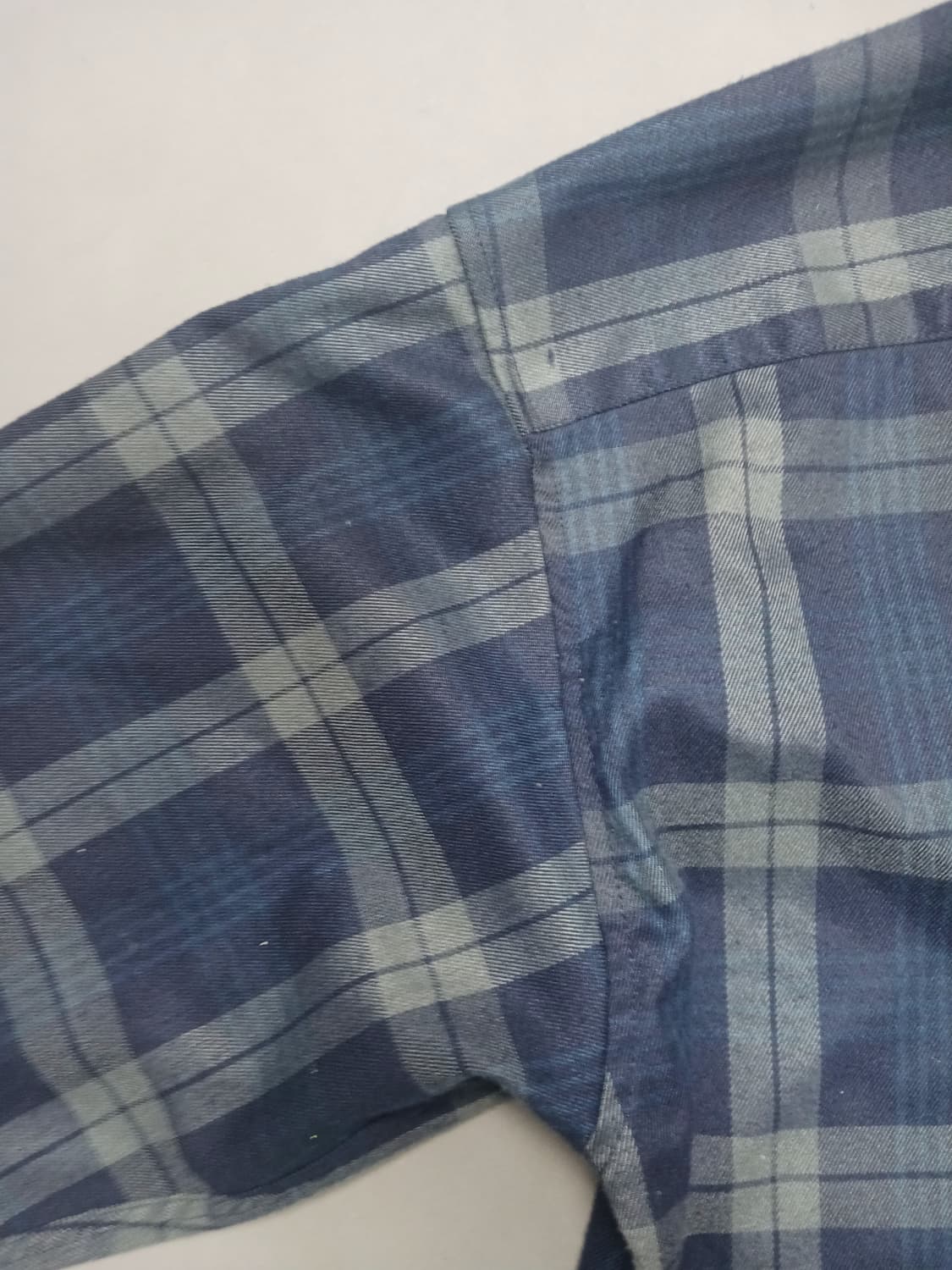 [프리] 어반드레스 어스틴 체크 셔츠 네이비 오버핏 상품이미지8