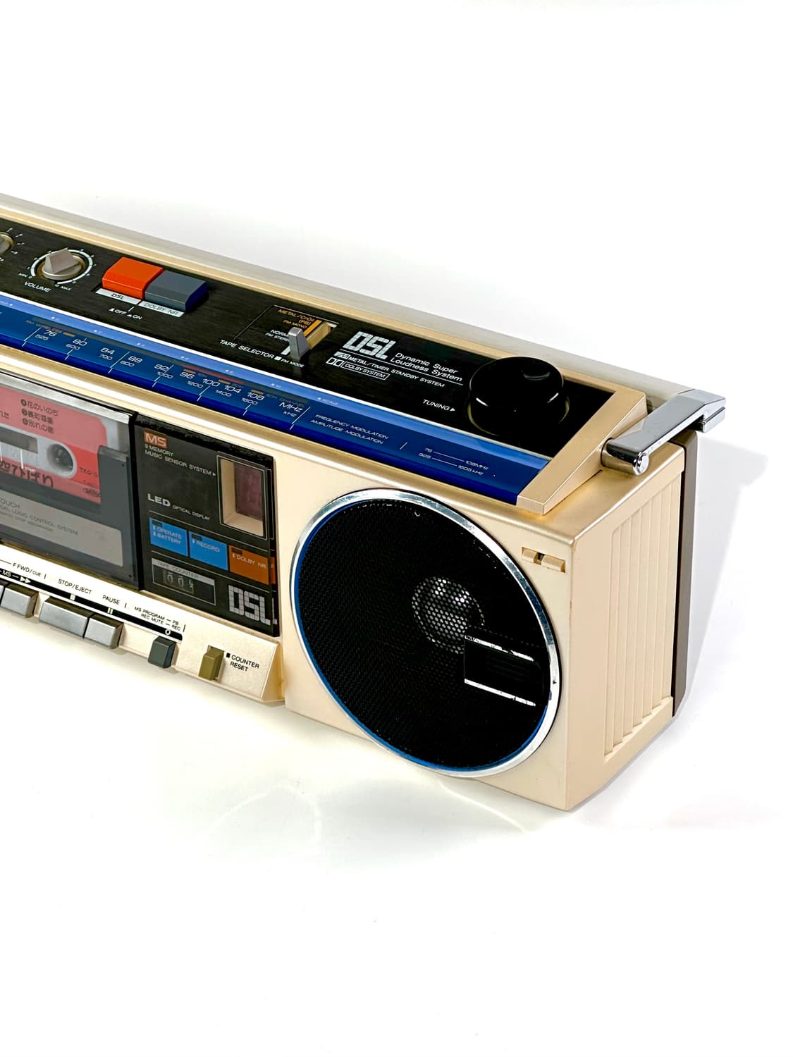 일본 빈티지 아이와 휴대용 라디오 카세트 플레이어 붐박스 상품이미지4