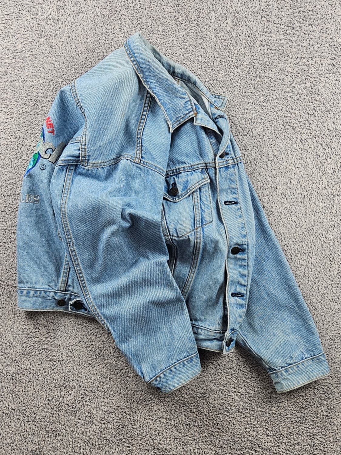 하드락카페 자수 백로고 데님 트러커 자켓 ( S ) / 8737 상품이미지5