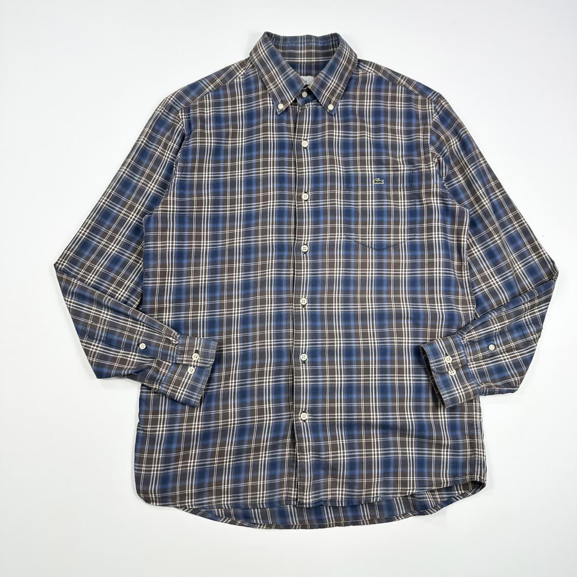 라코스테 크록 포켓 체크셔츠 (M) 상품이미지2