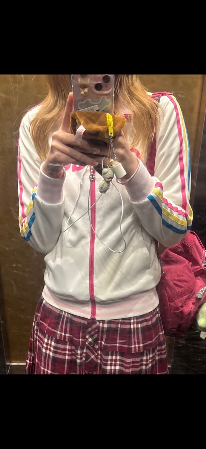 마이쮸 딸기맛 아디다스 져지 러블리 빈티지 하구미 모리걸 히피 상품이미지4