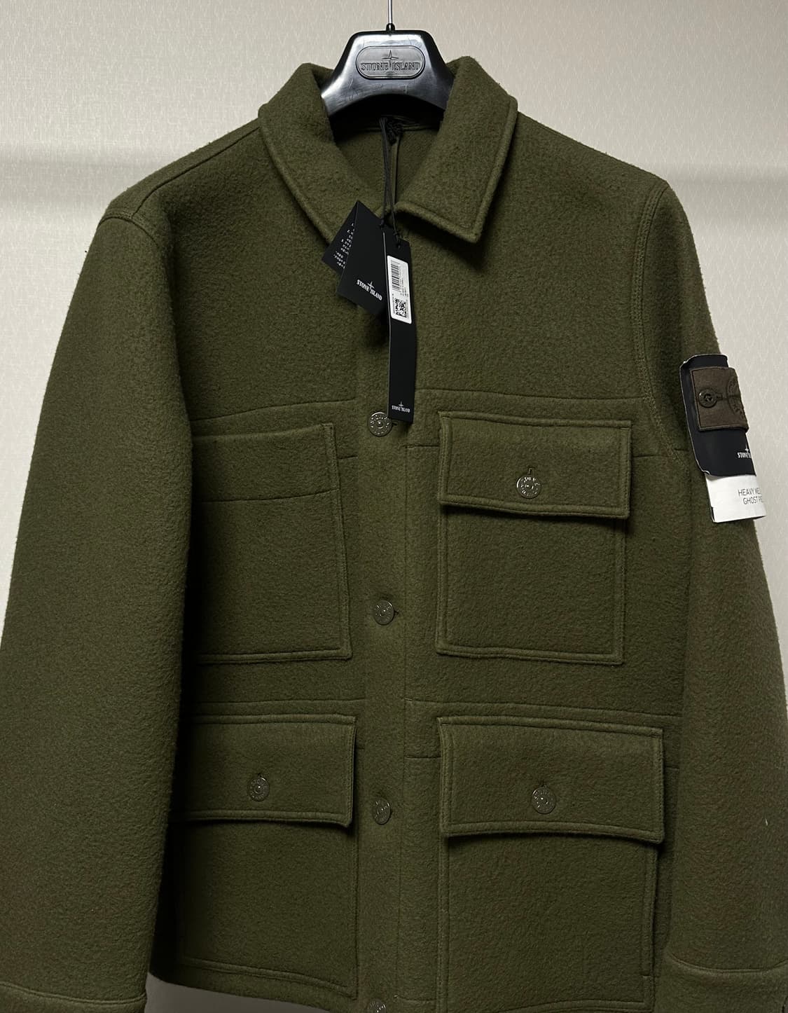 스톤아일랜드 헤비 멜튼 고스트피스 자켓 상품이미지1