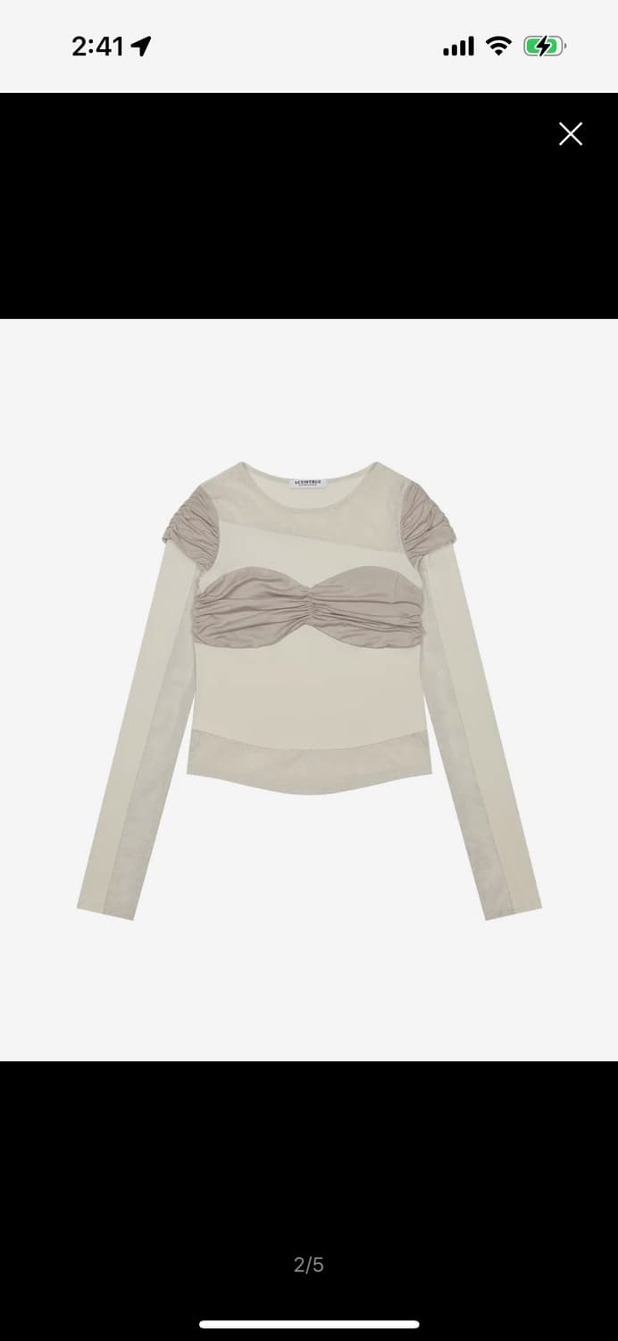 러브이즈트루 PA INCISION LAYERED TEE 상품이미지1