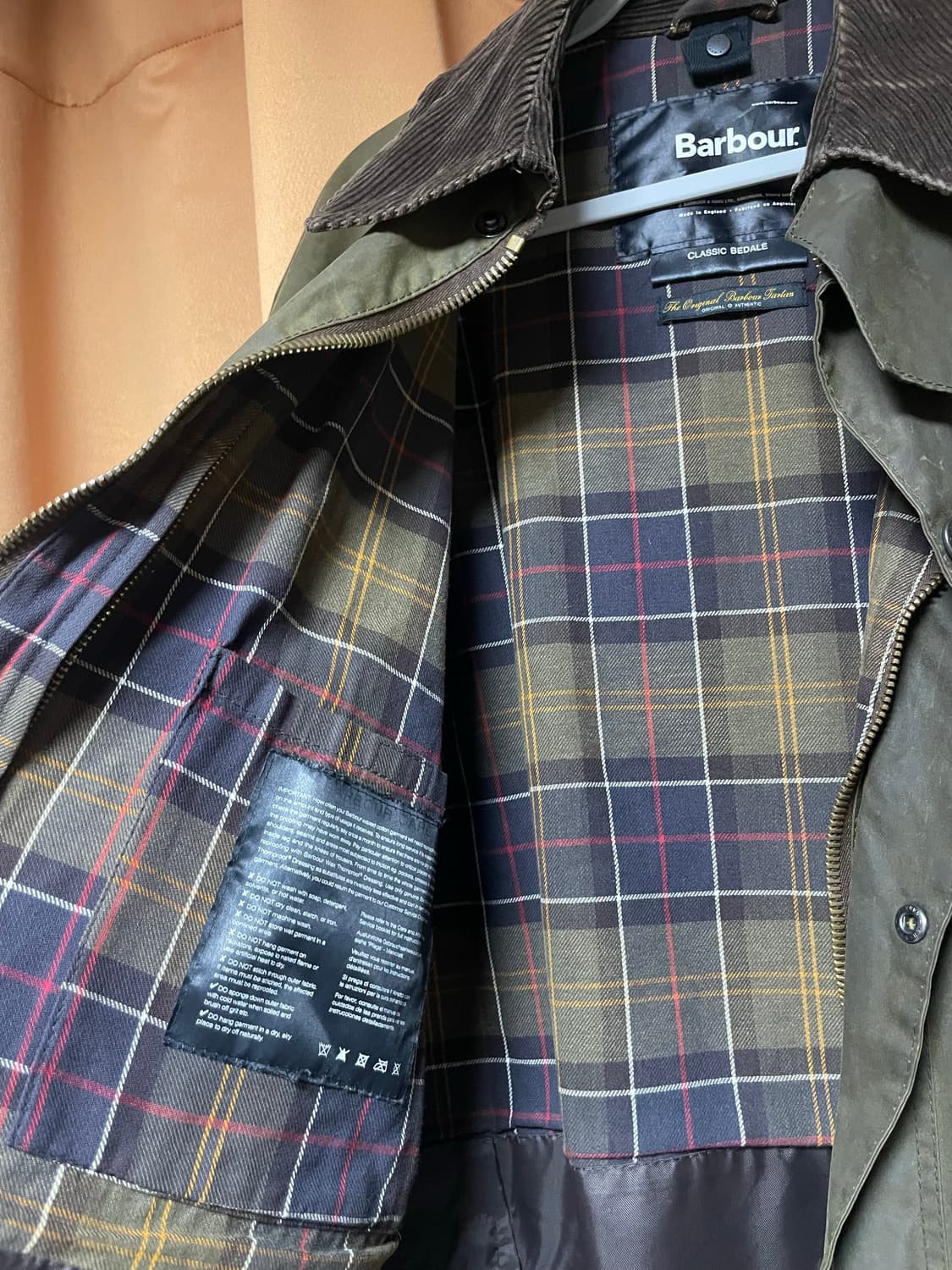 바버의 클래식 베데일 왁스자켓 상품이미지4