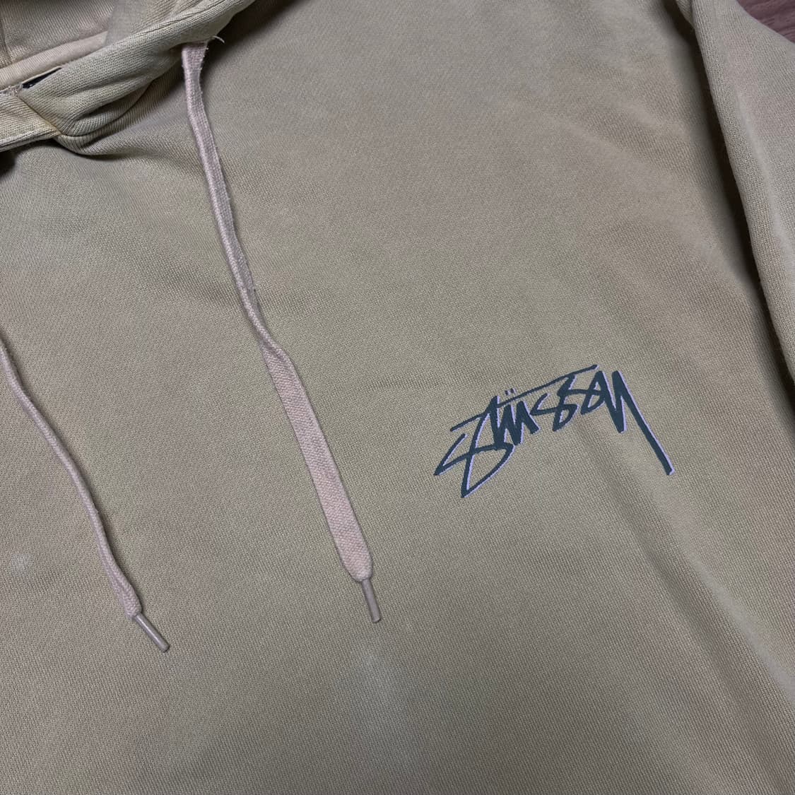 105 스투시 쉐도우 스크립트 피그먼트 후드티 상품이미지3