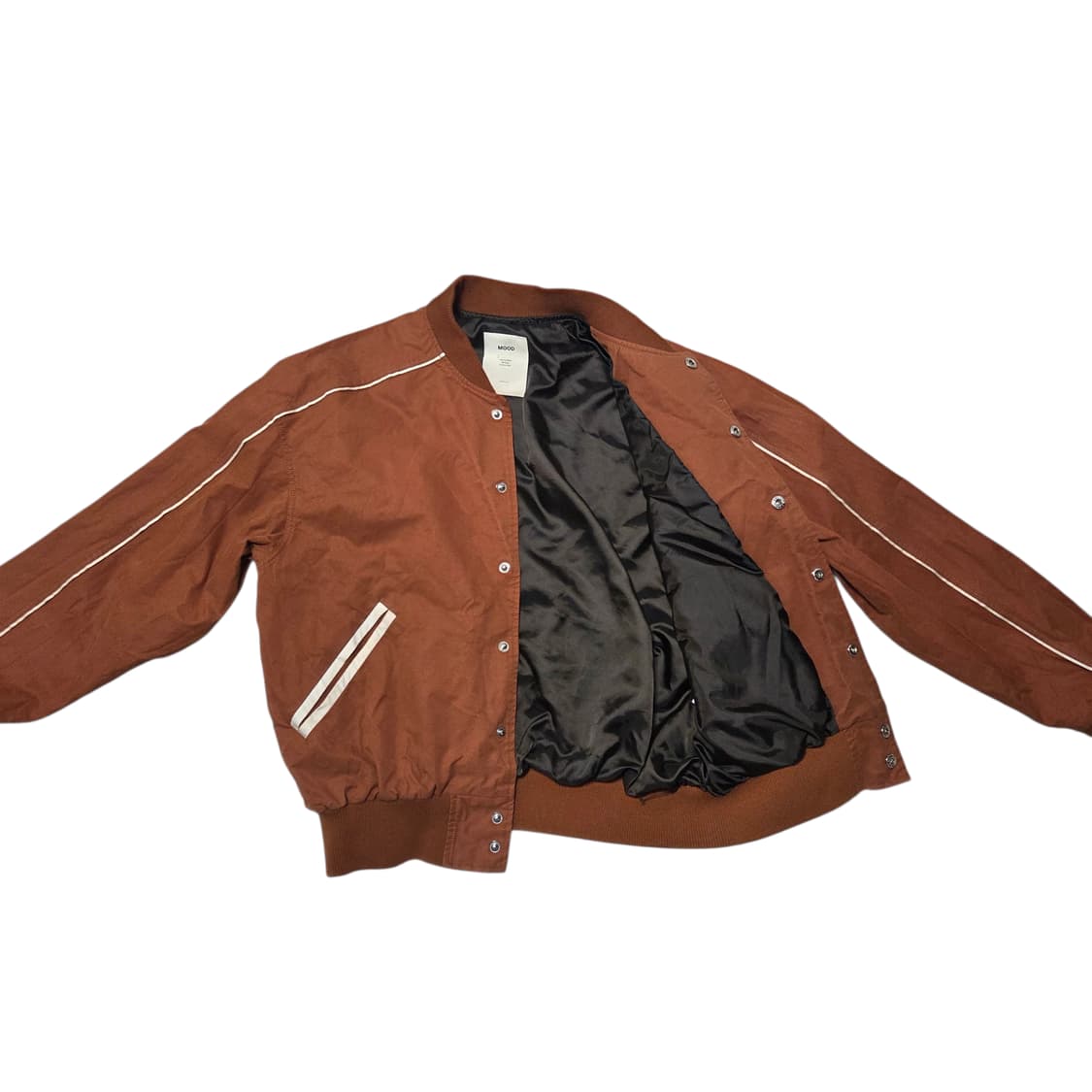 MOOD 무드 Vintage 브라운 바시티 자켓 상품이미지2