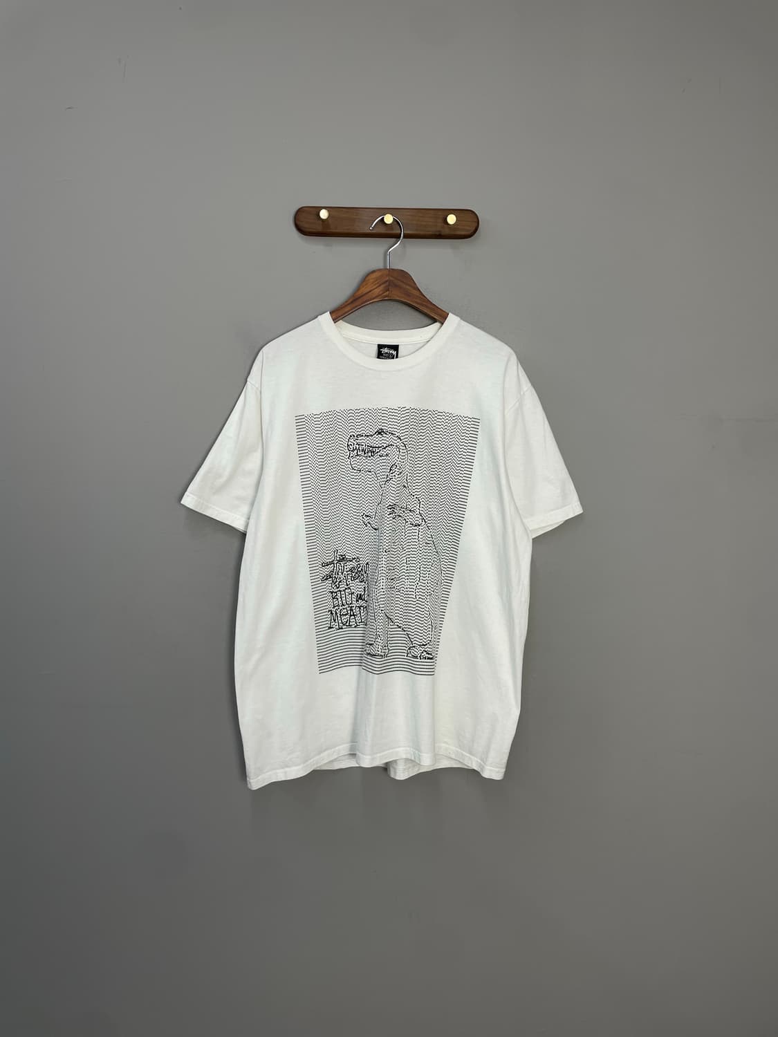 스투시 닷 룹스 화이트 반팔 H2125 상품이미지3