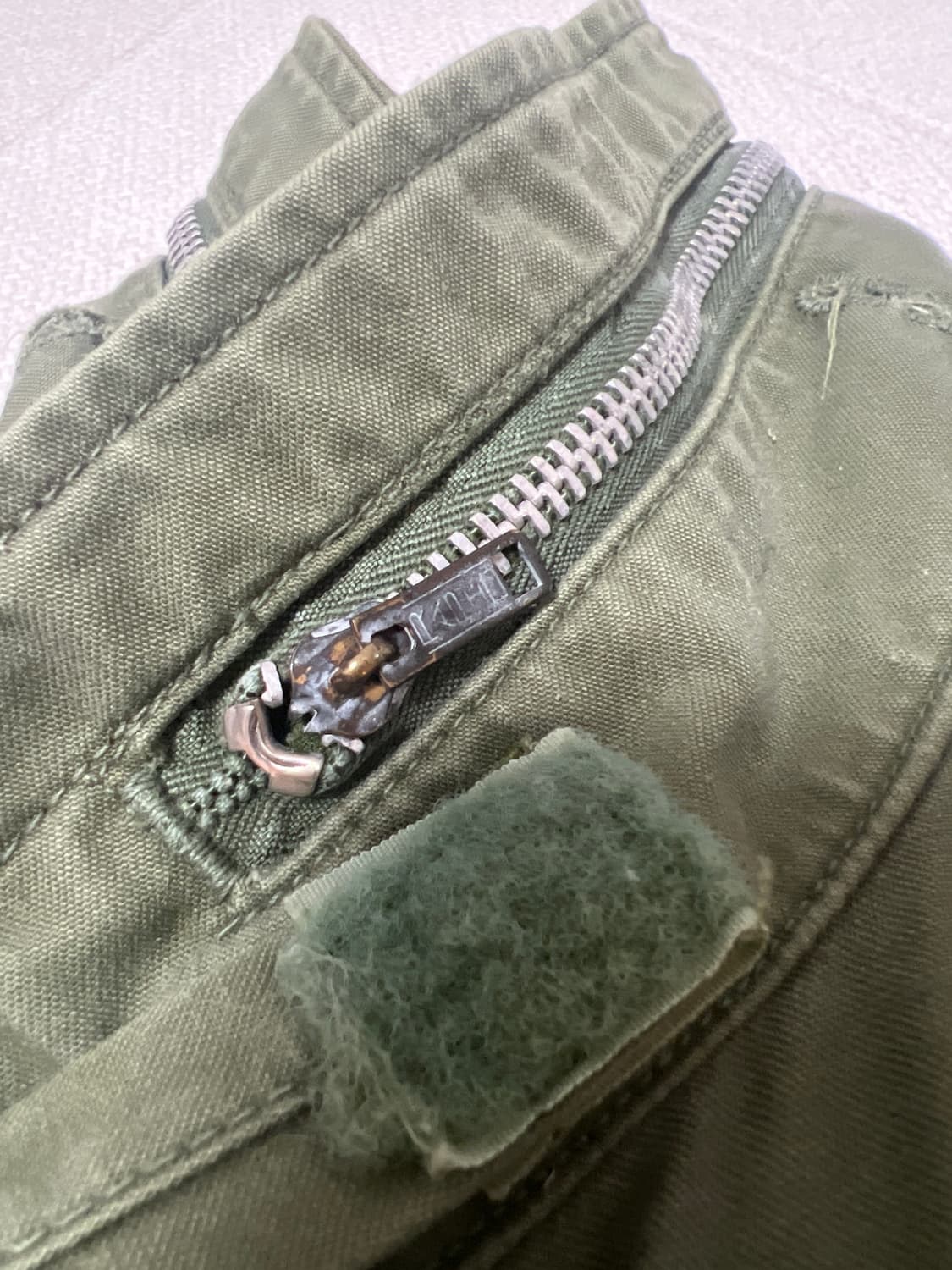 m65 필드자켓 2세대 스몰 레귤러 존오운베이 은색 지퍼 상품이미지3