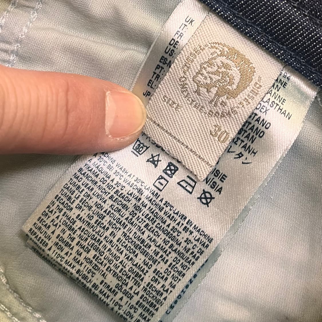 디젤 데님팬츠 W30 L32 상품이미지5