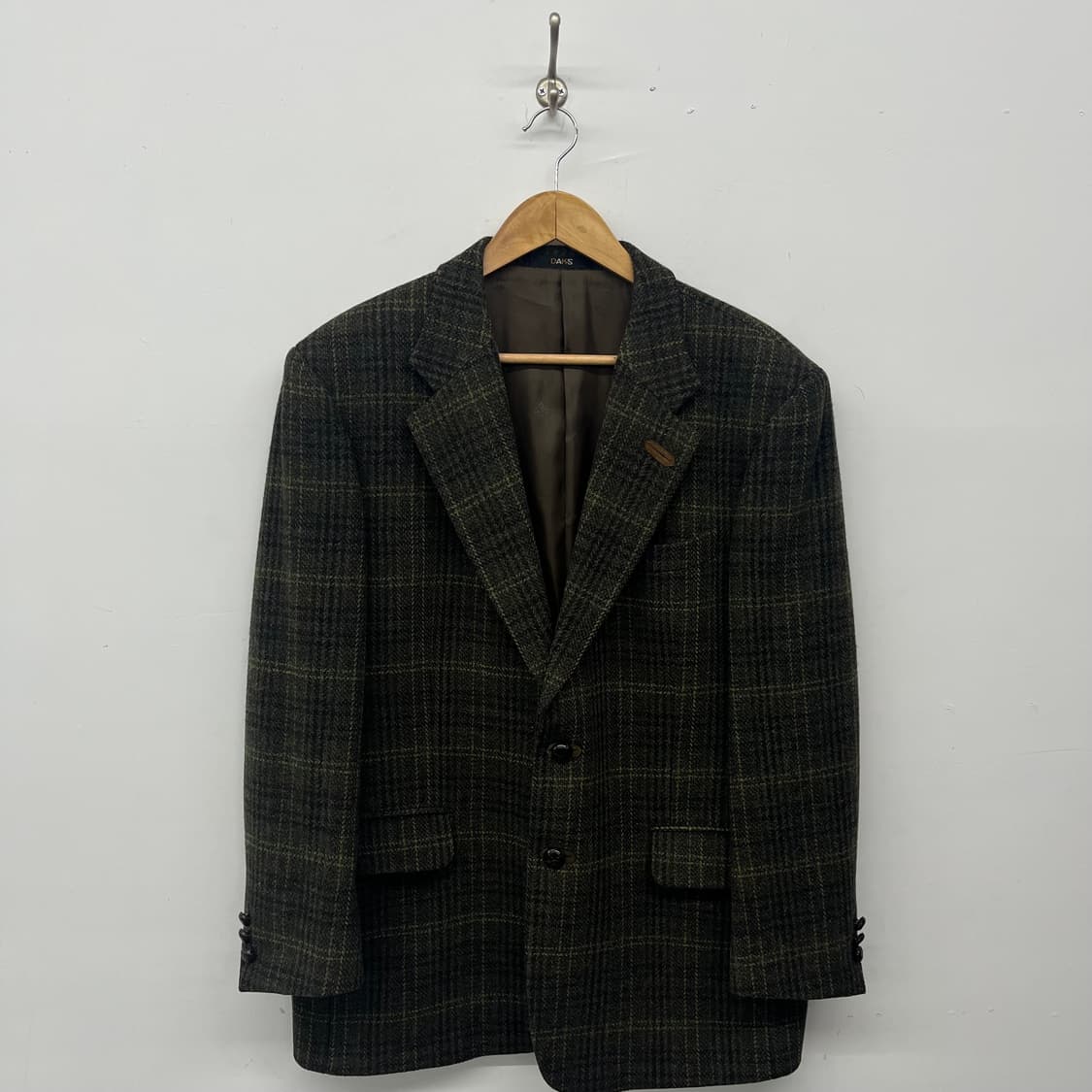 닥스 체크 울 자켓 남 xl 상품이미지1