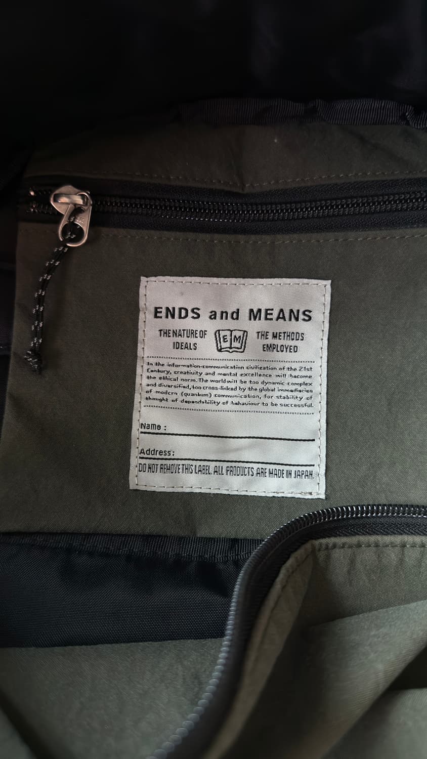 ends and means 데이팩 올리브 한정판 상품이미지7