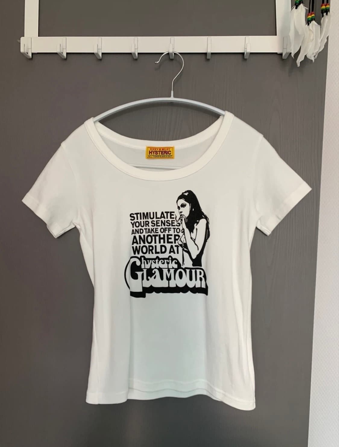 급전) 히스테릭글래머 Hysteric Glamour 스모킹걸티셔츠화이트 상품이미지2