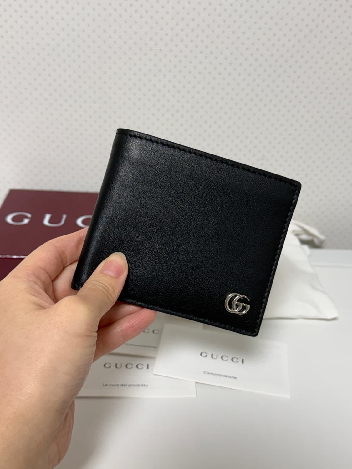 구찌 남자 반지갑 블랙 풀구성 상품이미지2