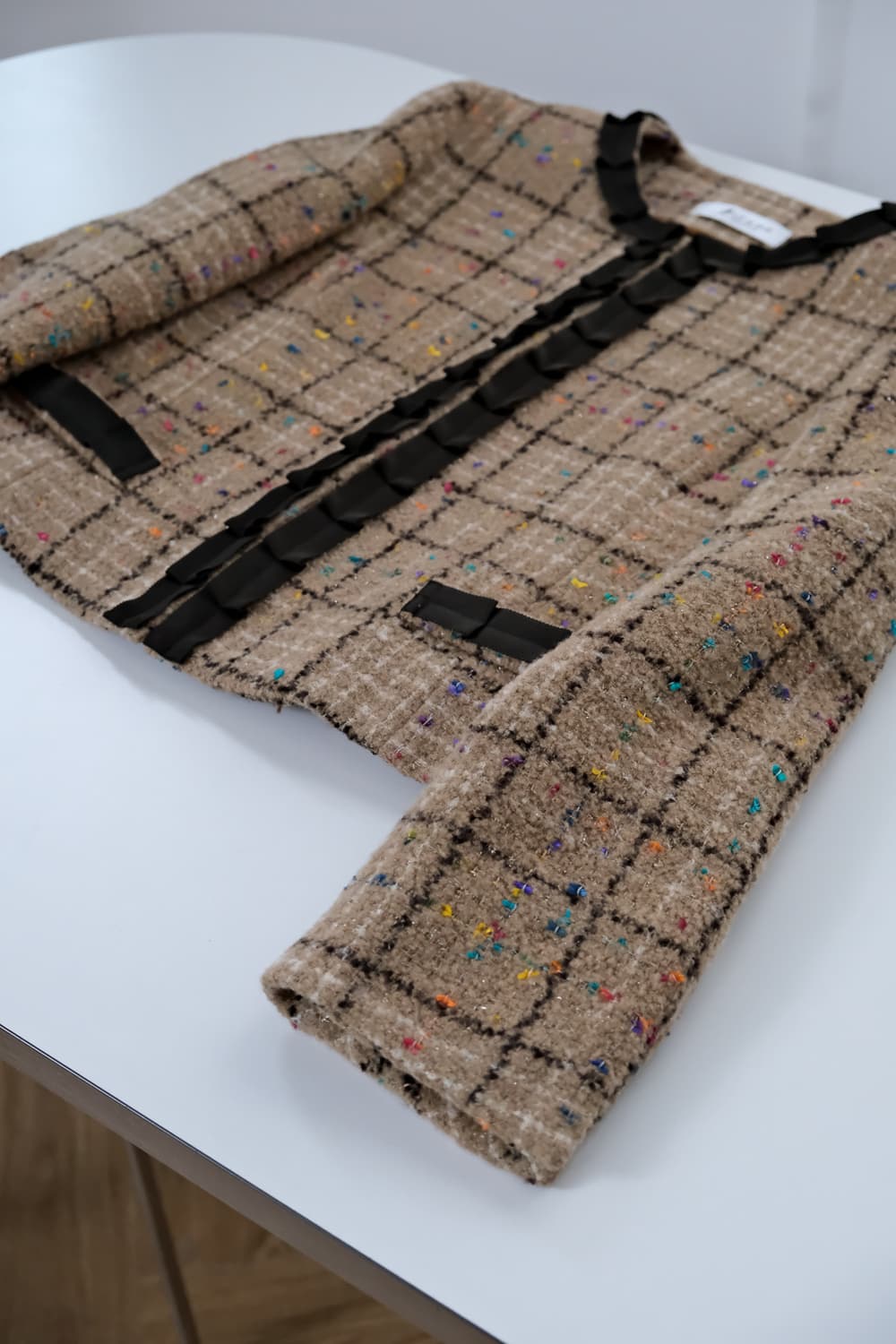 프릴 논카라 베이지 트위드 자켓 90  상품이미지6